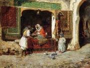unknow artist Arab or Arabic people and life. Orientalism oil paintings  261 painting